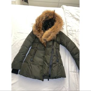 Mackage Women’s Adali Down Coat With Natural Fur